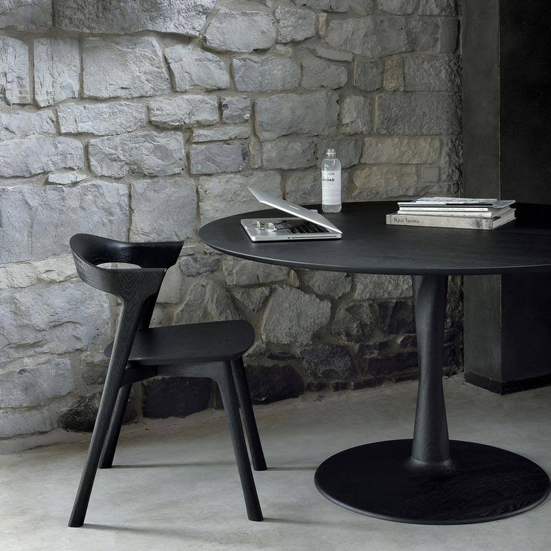 Oak Black Bok Dining Chair Q8429