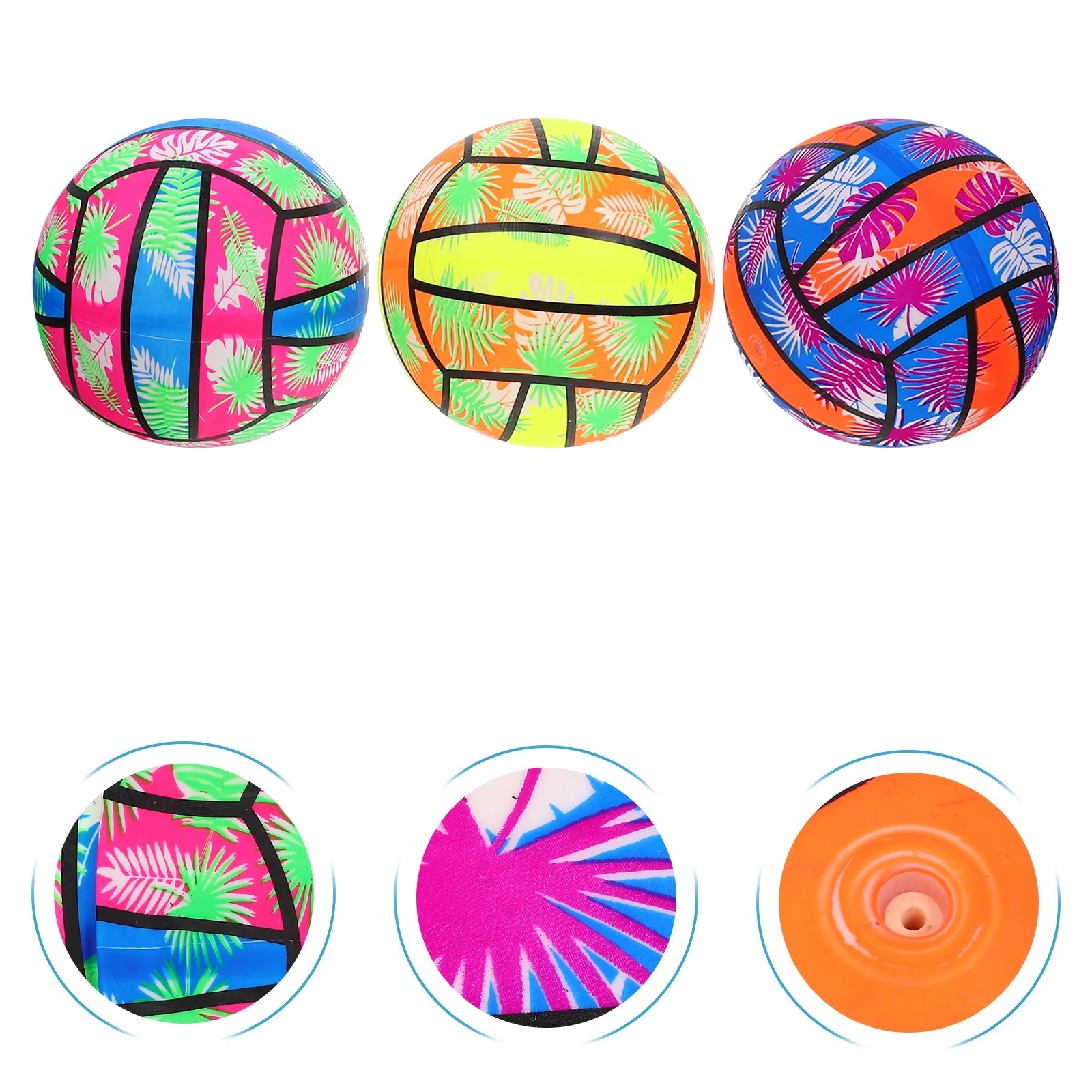 Rainbow Inflatable Volleyball Kids Vinyl Sports Toy Ball C6755