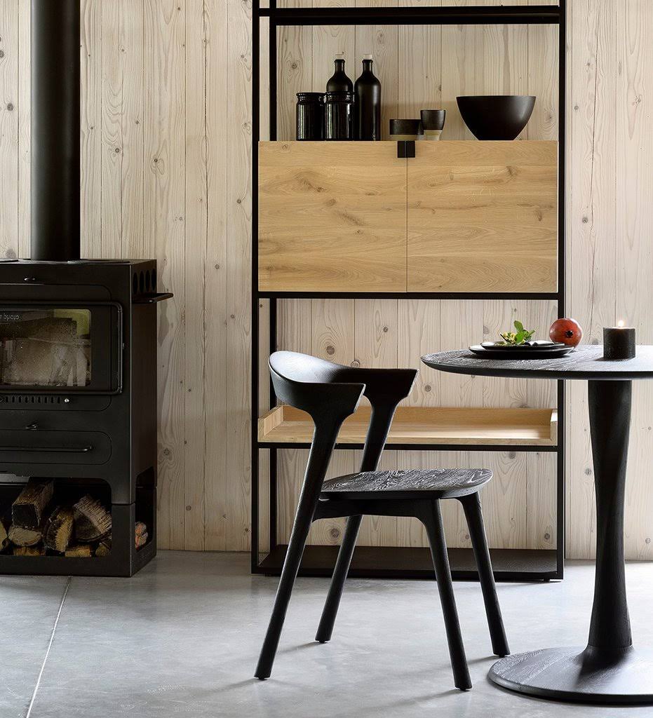Oak Black Bok Dining Chair Q8429
