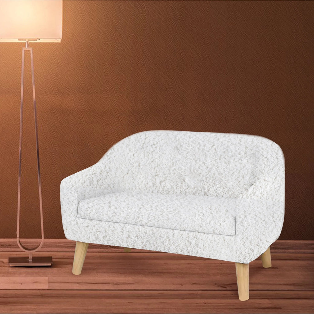Pink Wood Leg Mini Sofa A53269