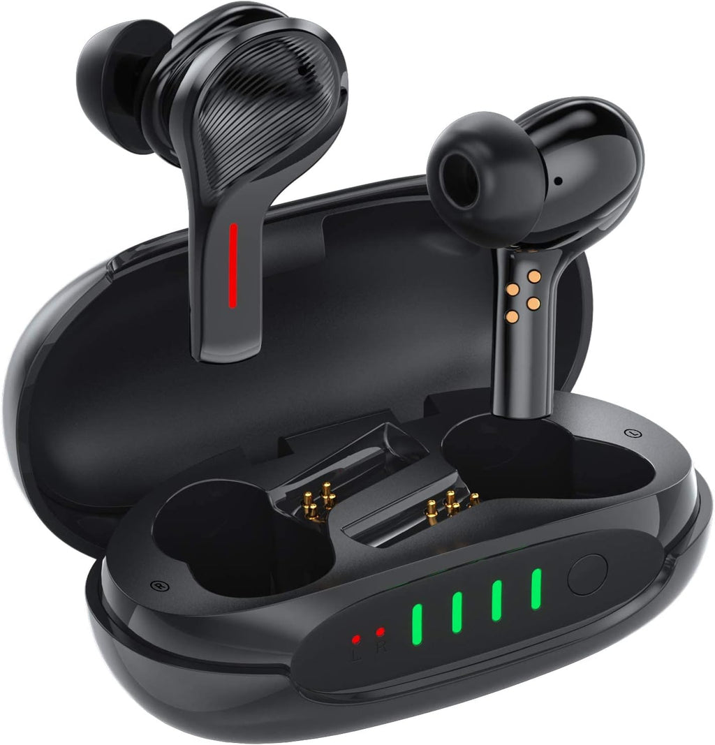 True Wireless Earbuds with Noise Cancelling Microphones, USB C, 40H Playtime, Pack of 2 G5308