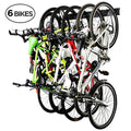 6 Adjustable Hooks Garage Bike Rack Wall Mount Bicycle Storage Hanger S302