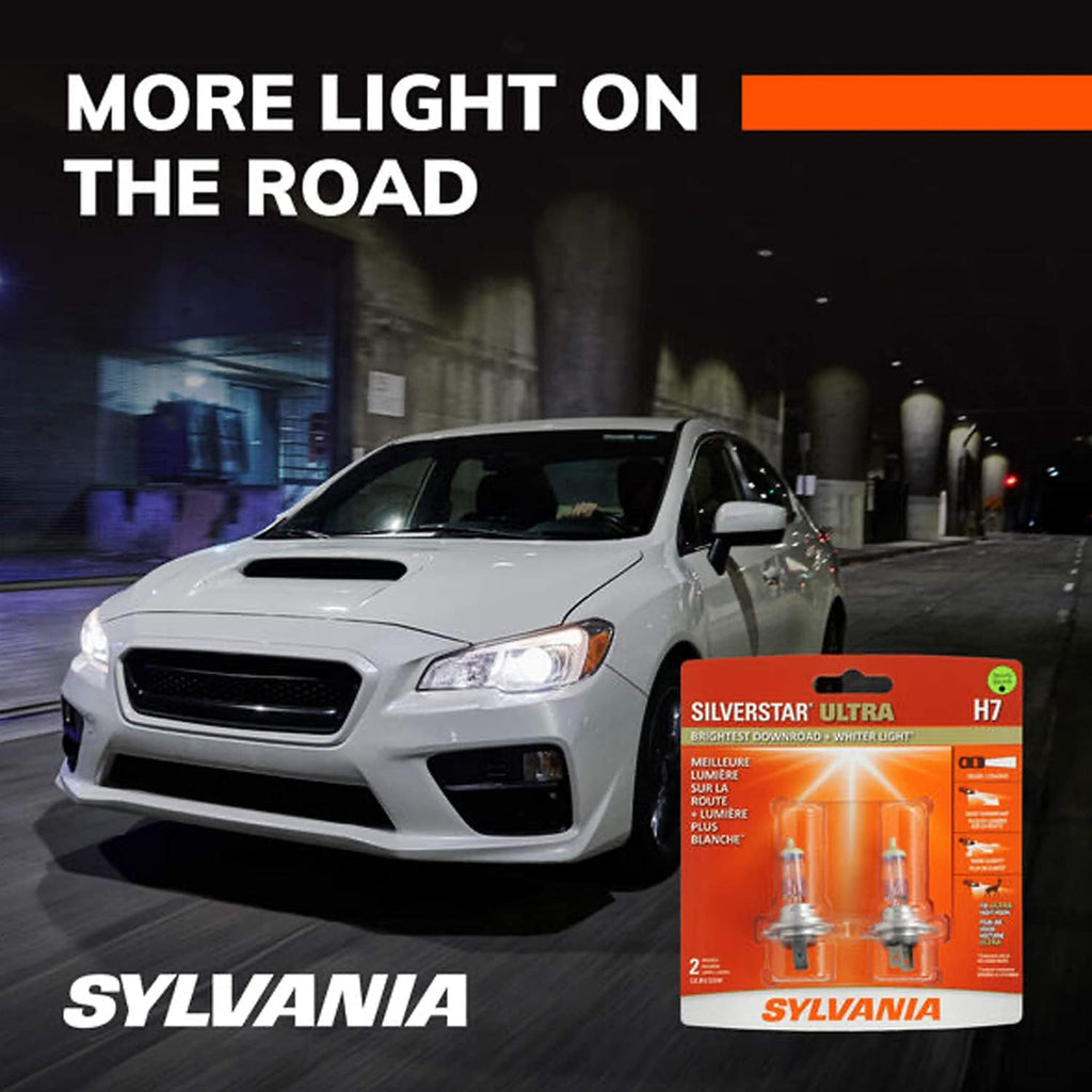 H7 High Performance Halogen Headlight Bulbs with Alloy Coating, White (2 Pack) M53162