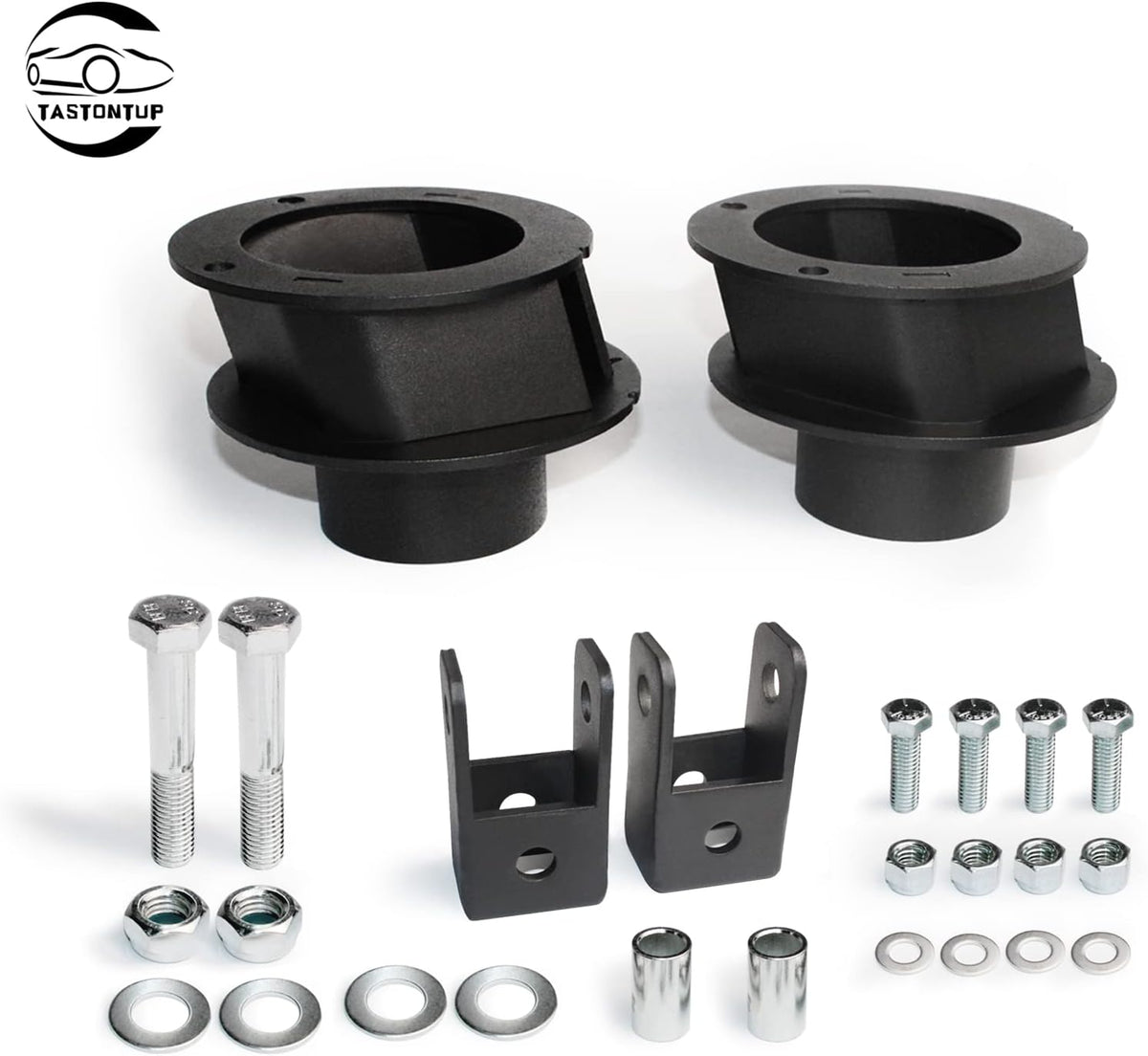 2.5" Front Leveling Lift Kit for Ram 2500 3500 4WD with Shock Relocation Brackets High-Strength Steel Suspension Lift Kit Pack of 2 B6235