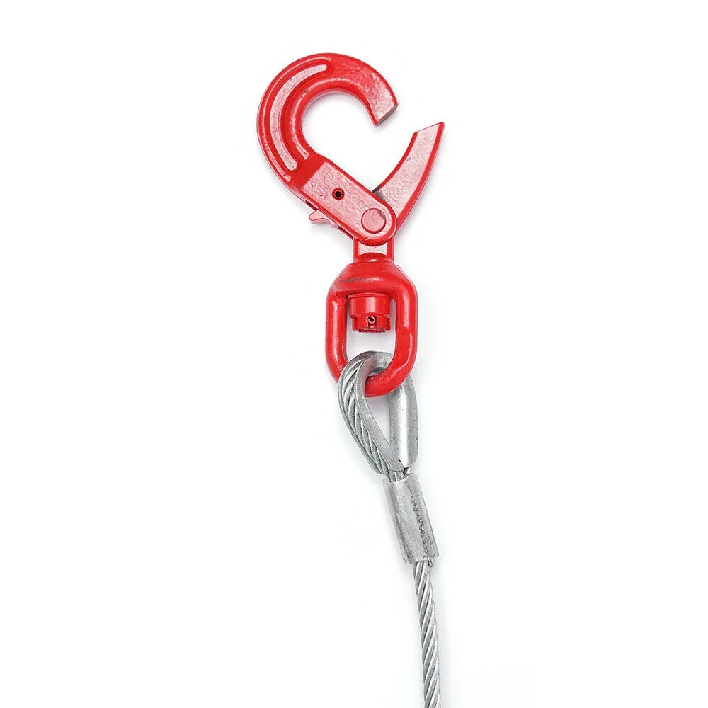 3/8"x 50" Hot-Dip Galvanized Steel Wire Rope Sling Winch Cable Q703