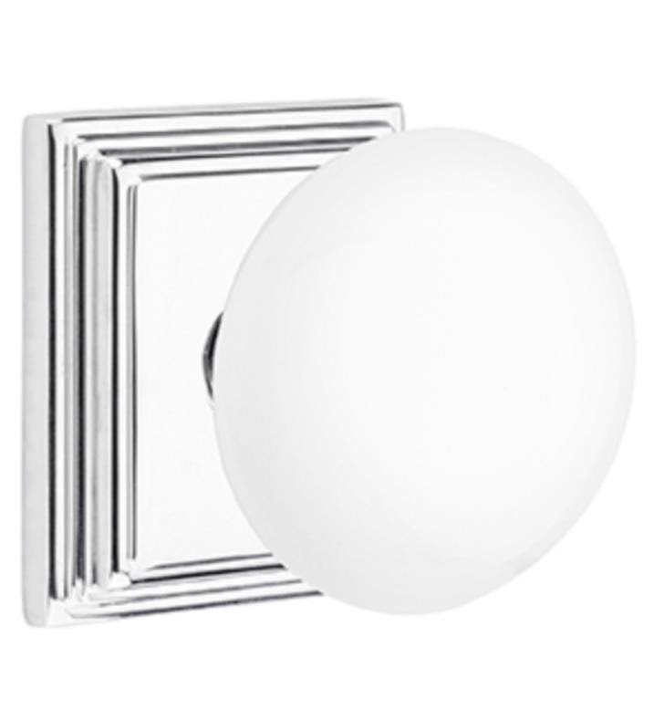 Crystal Knob with Rose Emtek R444