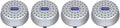 Metallic Dehumidifier and Warm Air Circulator Fan, Pack of 2 N797