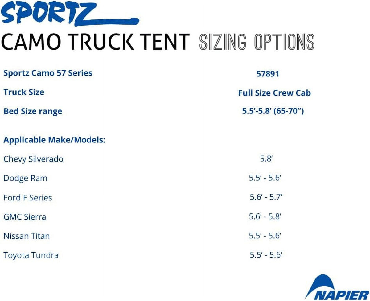 Camo Truck Tent U218