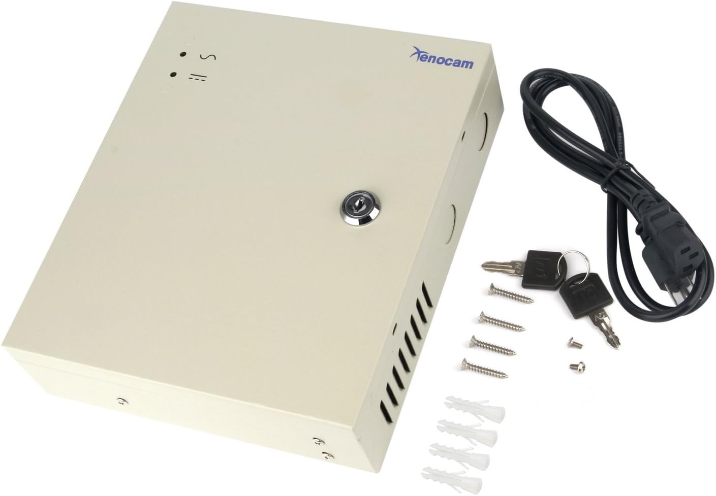 8 Channel Port 12V DC 5 Amp Distributed Power Supply Box for CCTV DVR Security System, Pack of 2 T286