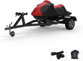 Red/Black Trailerable Jet Ski Cover with Trailer Straps and Storage Bag H933
