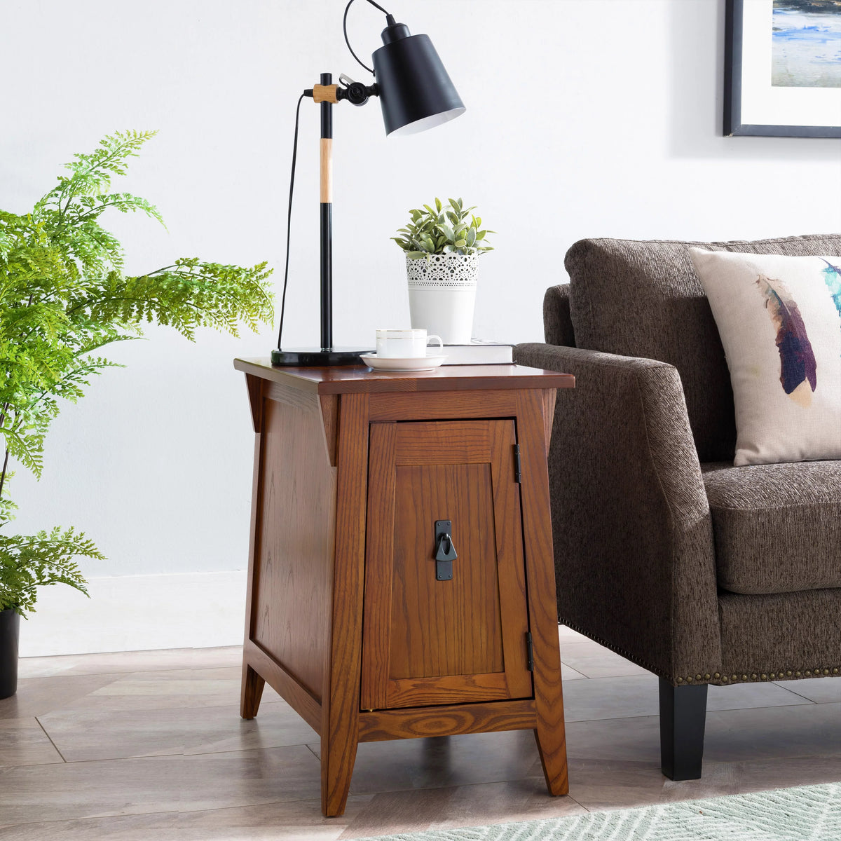 Solid Wood Mission End Table for Living Room and Bedroom Q2446