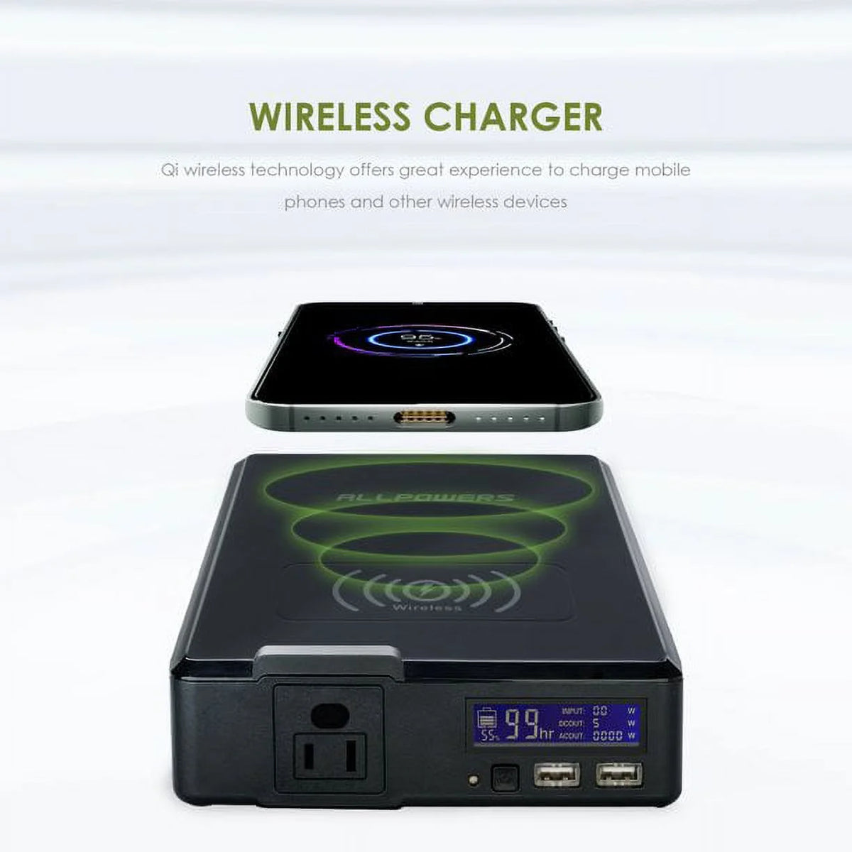 200W 154Wh Portable Power Station with 100W Foldable Solar Panel N194989