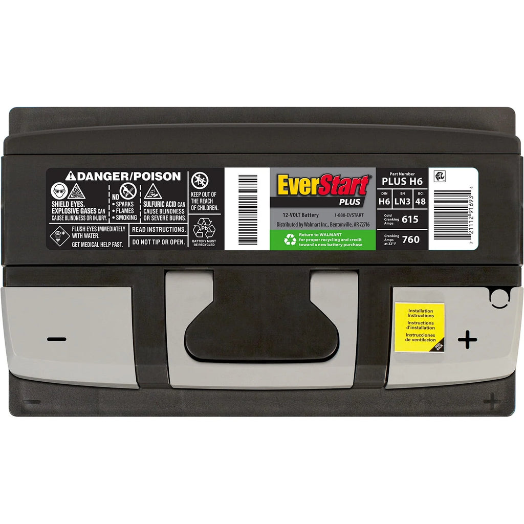 Lead Acid Automotive Battery Group Size H6 12 Volt 615 CCA S869113