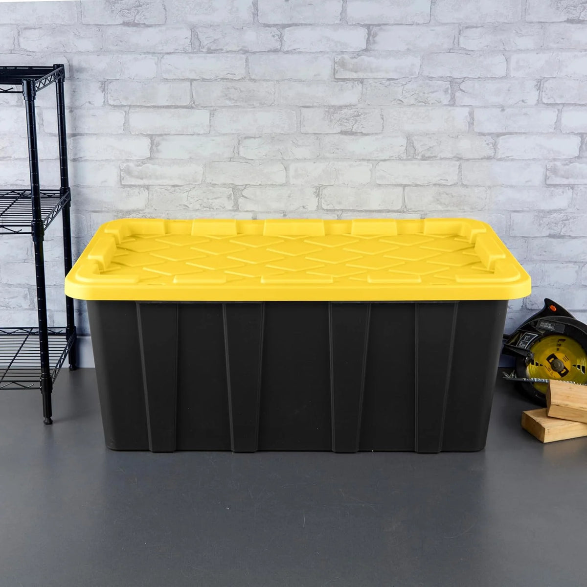 Stackable Storage Bin with Lid, 4-Pack T340138