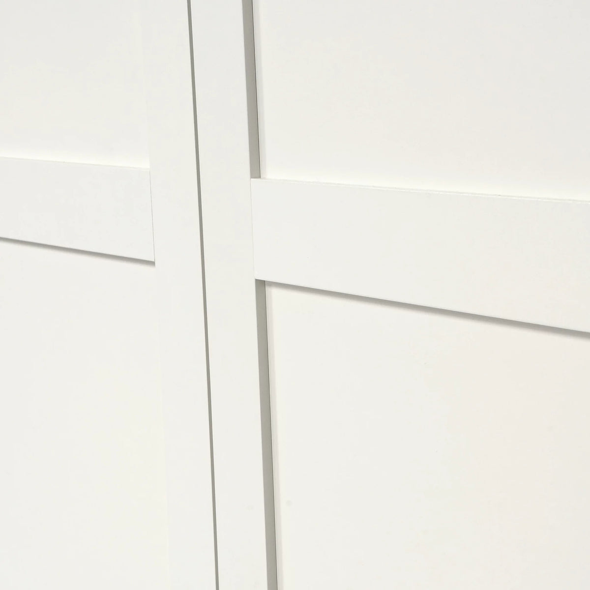 Wood Storage Cabinet, White Finish B3192