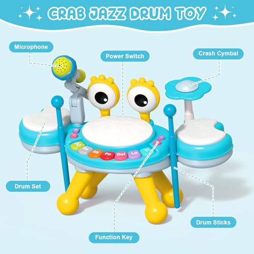 Drum Music Playset with Microphone W156