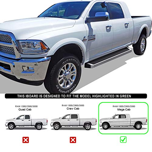 304 Stainless Steel Polished 6in Running Boards Side Steps E372787