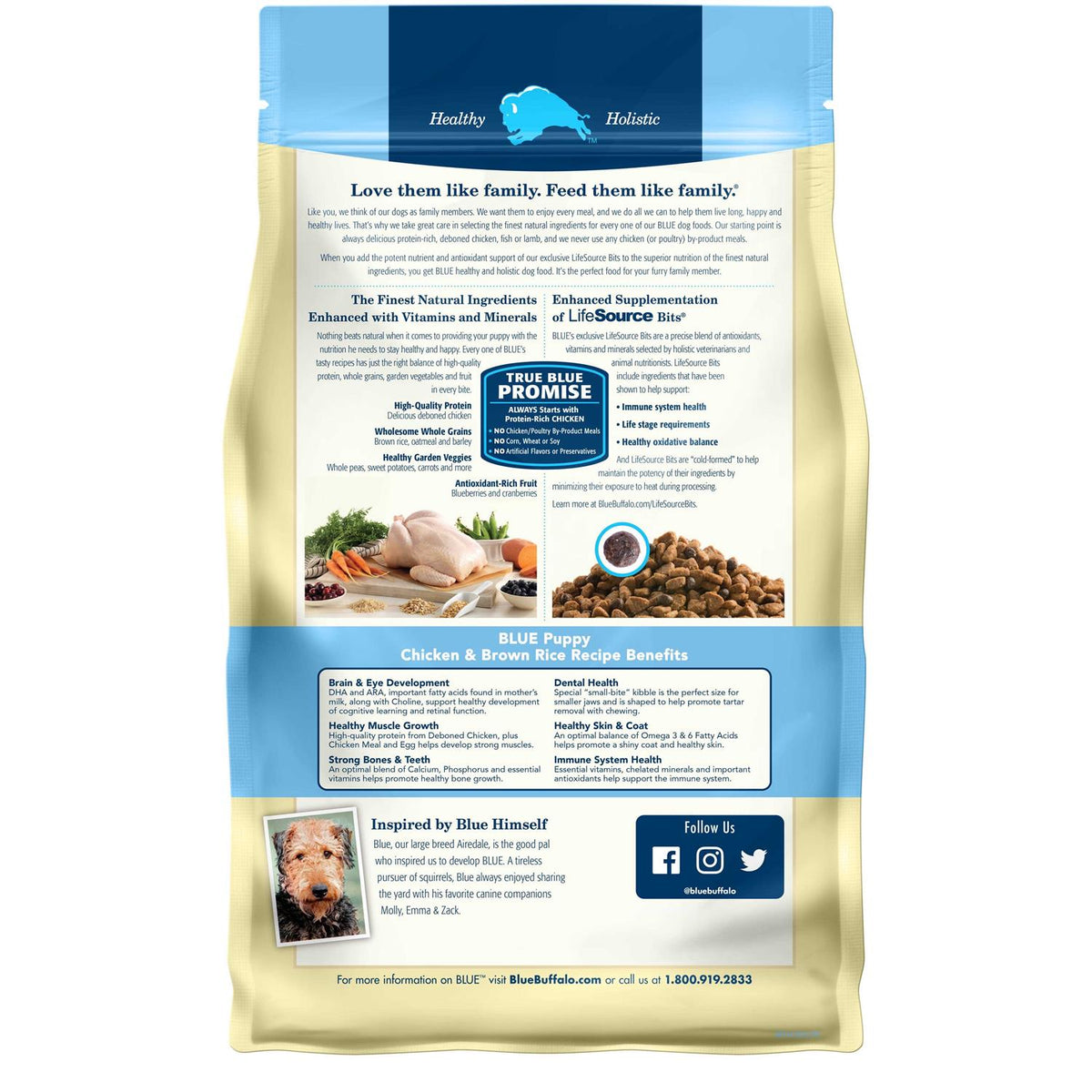 Chicken & Brown Rice Dry Puppy Dog Food C496