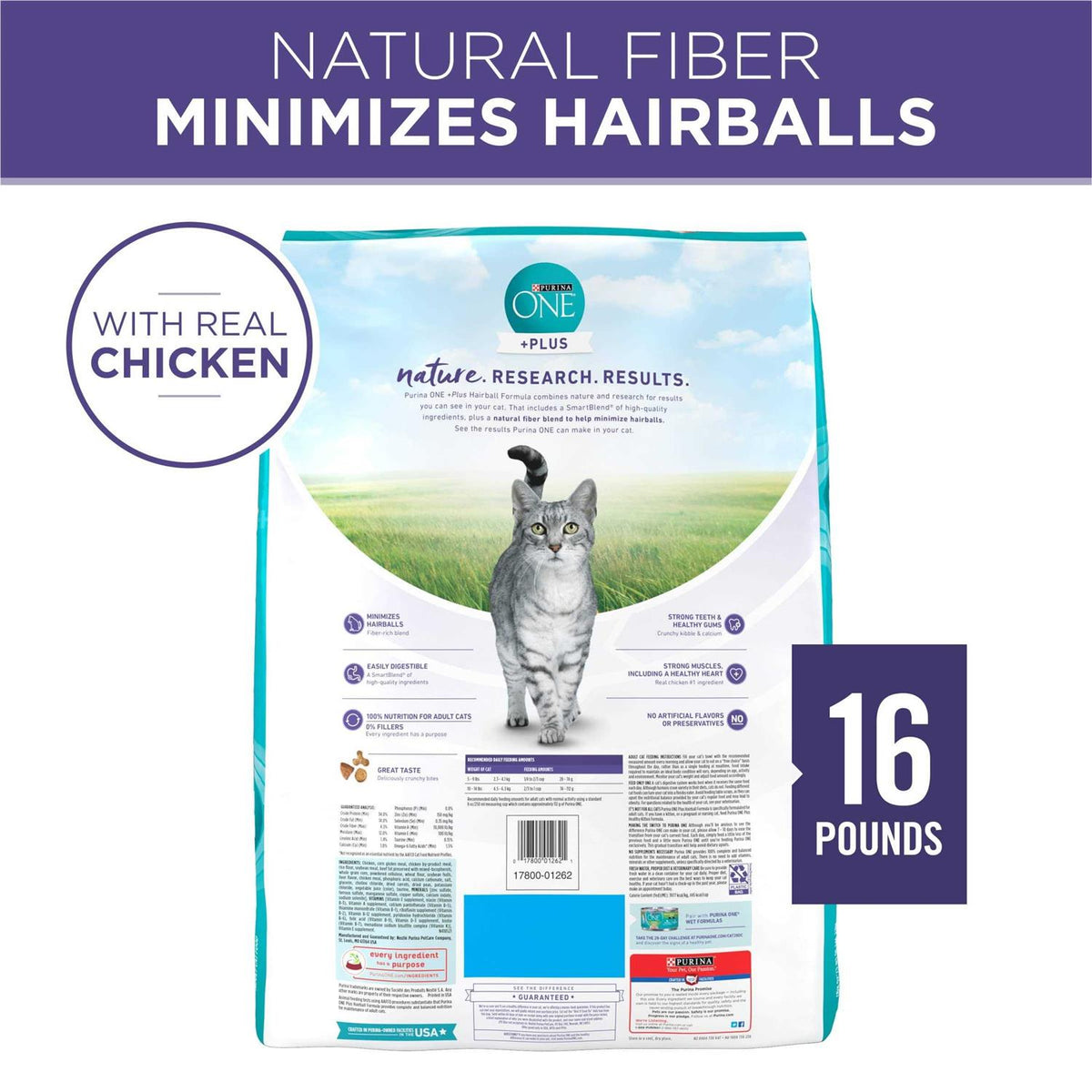 Adult Dry Cat Food, Hairball Control Formula X549
