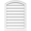 Arch Top Surface Mount PVC Gable Vent with Brickmould G2278