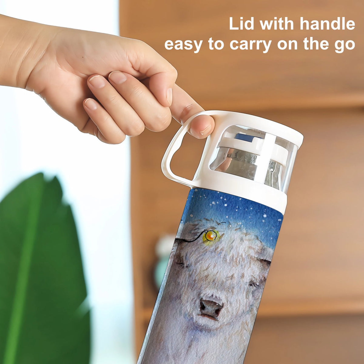 350ml Stainless Steel Water Bottle with Lid U587189