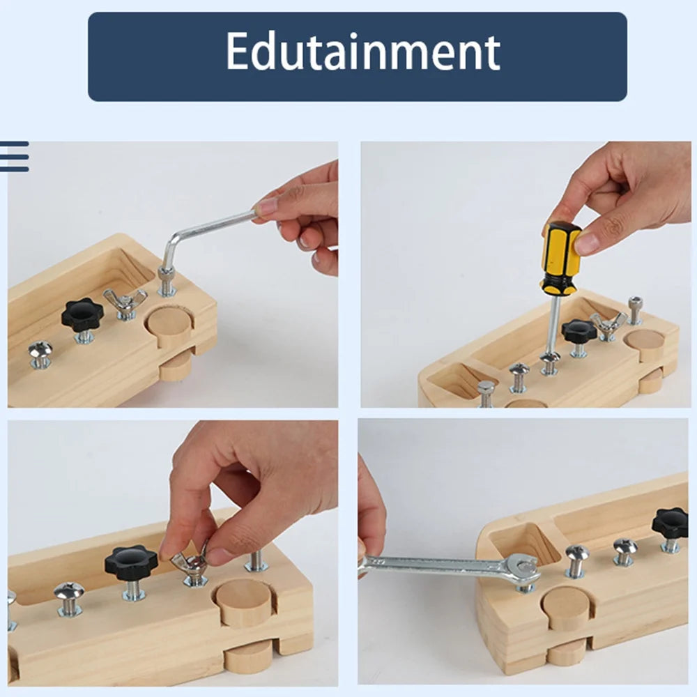 Montessori Screw Driver Board Educational Learning Toy G7667