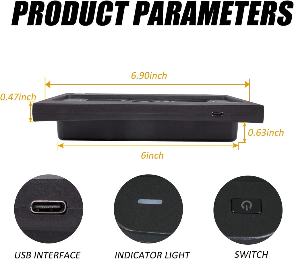 Wireless Car Charger Center Console for Audi Q5 SQ5 Pack of 2 O5975