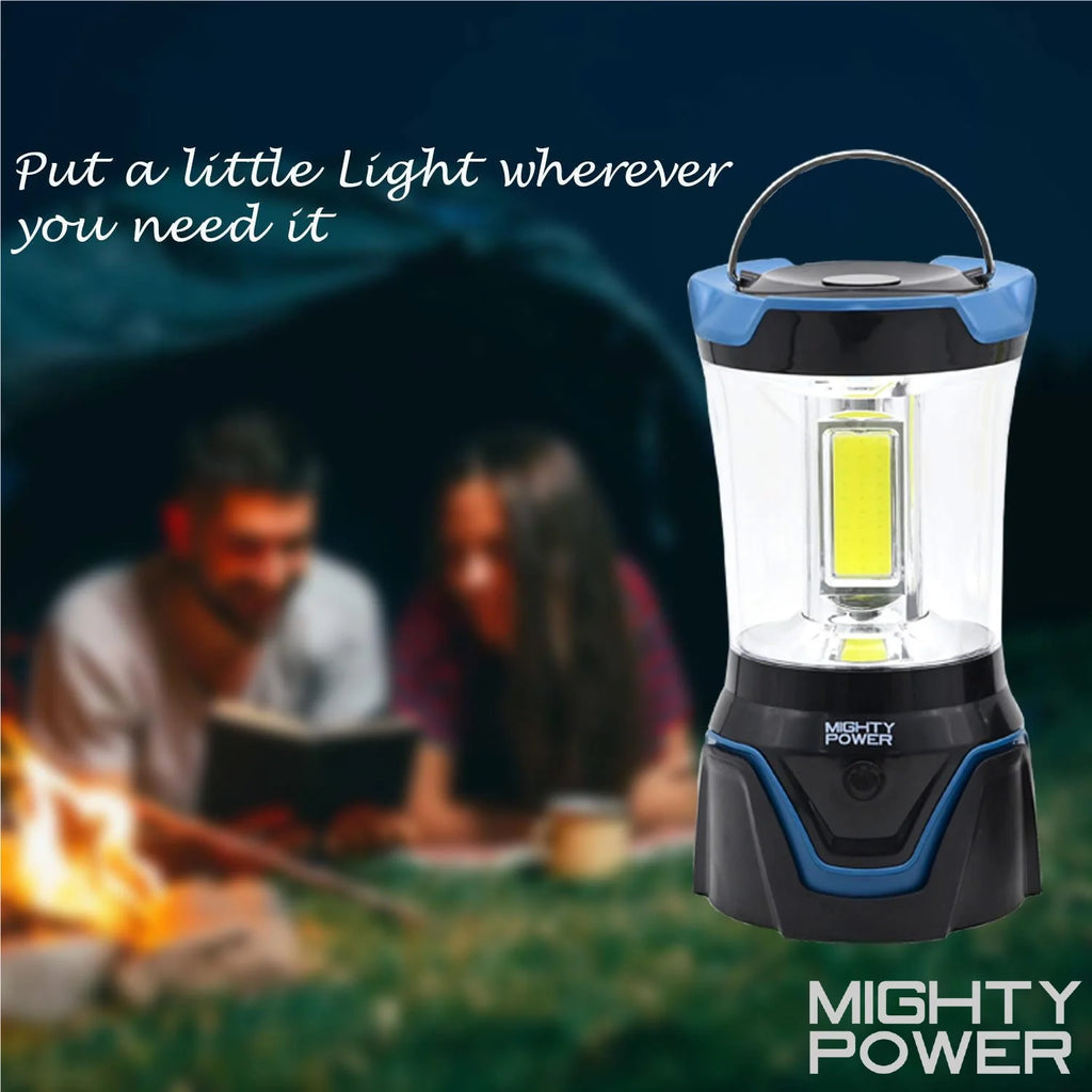 Blue COB LED Camping Lantern, 1500 Lumens C33253