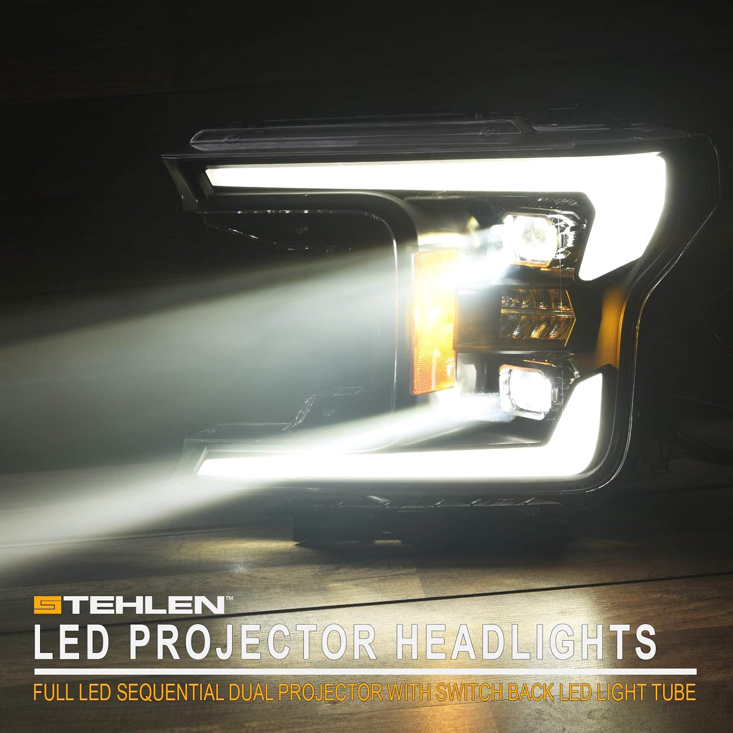Full LED Switchback Sequential Dual Projector Headlights S587