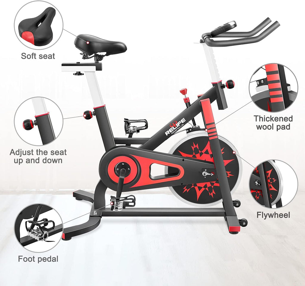 Exercise Bike Indoor Cycling Bike Stationary Bicycle with Resistance Upright Bike Z2660