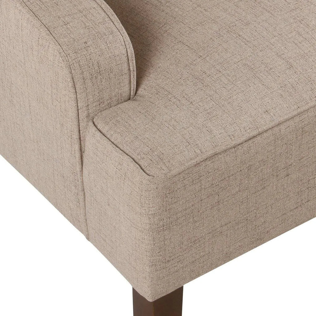 Tan Swoop Arm Accent Chair S94723
