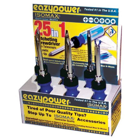 25-in-1 Ratch Screwdriver Display, 6 Piece Set G705