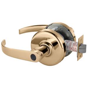Cylindrical Lock Bright Bronze Clear Coated W210728