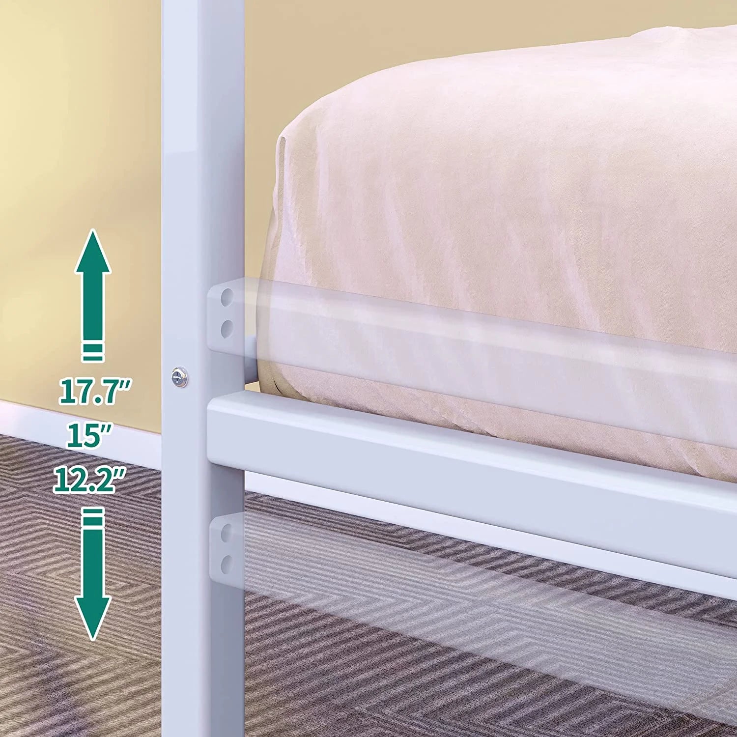 Twin Daybed with Pull Out Trundle Bed, White W42750