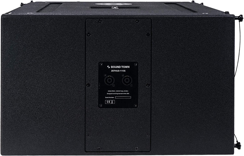 Line Array System with 10-inch Subwoofer and Four Dual 5-inch Speakers, Black B46557