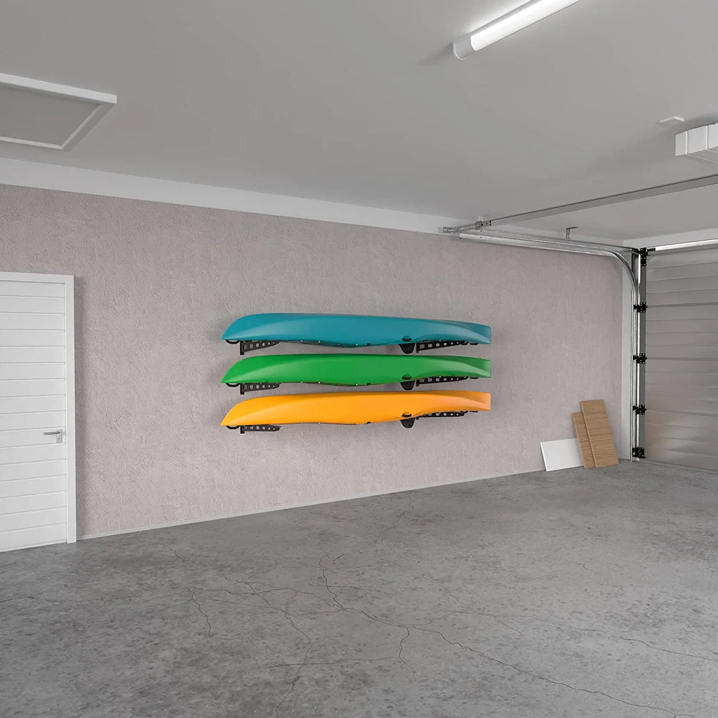 5 Pack Wall Mounted Kayak Rack 25" Arms E954984