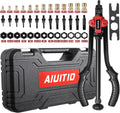 14'' Rivet Nut Tool Set Kit with 13PCS Metric & Inch Mandrels, 130PCS Rivet Nuts, Plastic Case A698479
