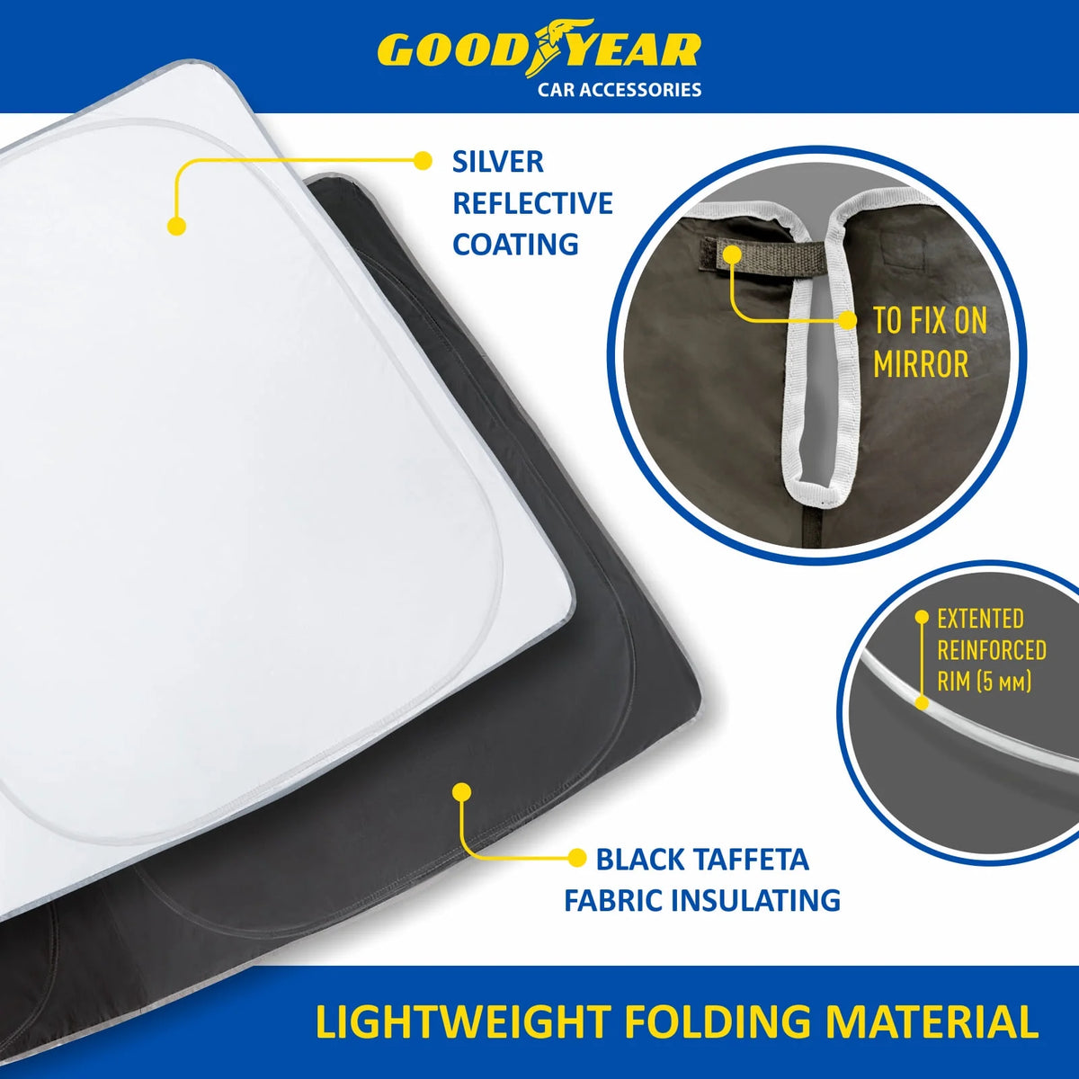 Foldable Windshield Sun Shade for Ford Mustang D567