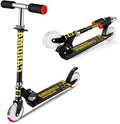 Folding Kick Scooter with Light Up Wheels and Rear Brake R5388
