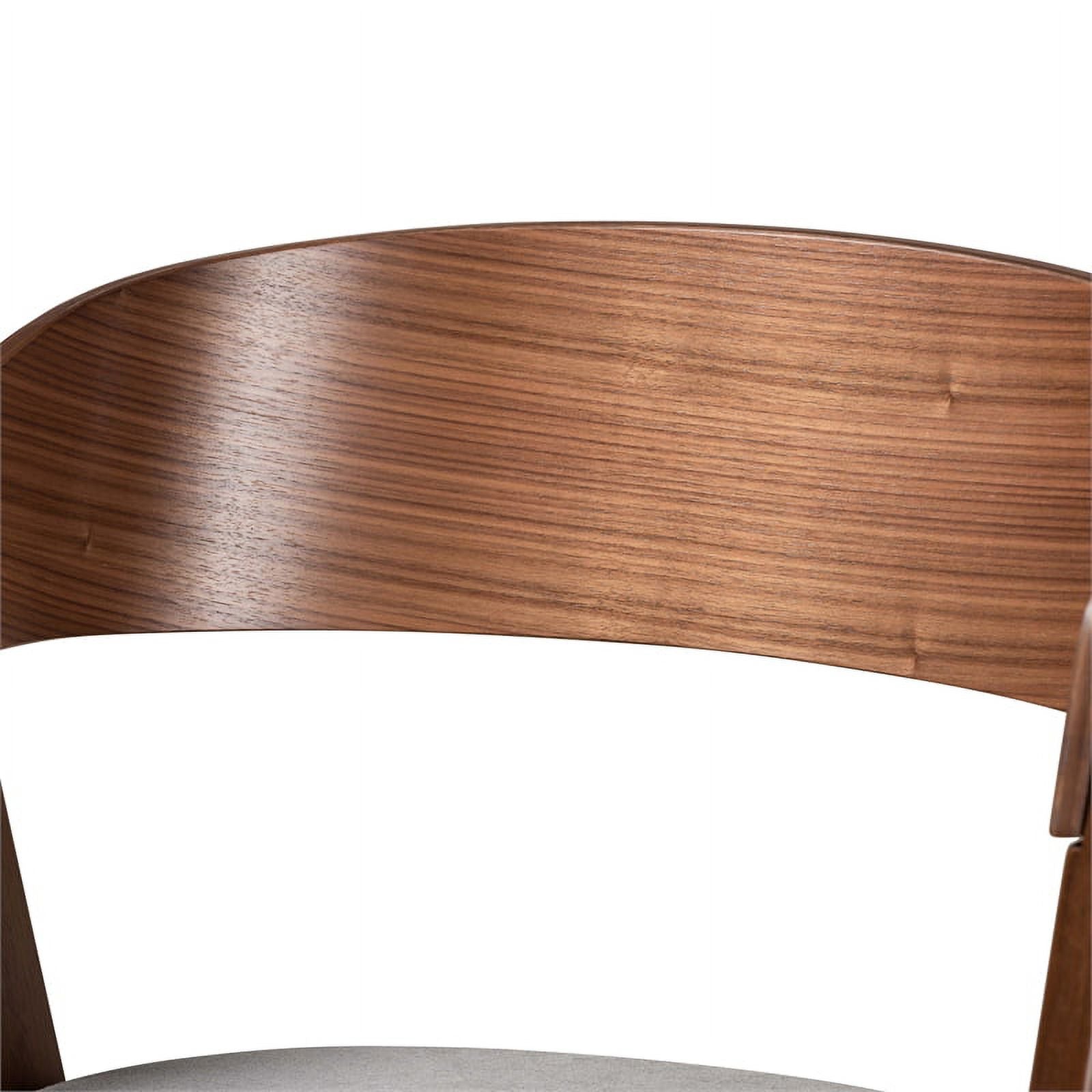 Grey and Brown Finished Wood 2-Piece Dining Chair Set E884