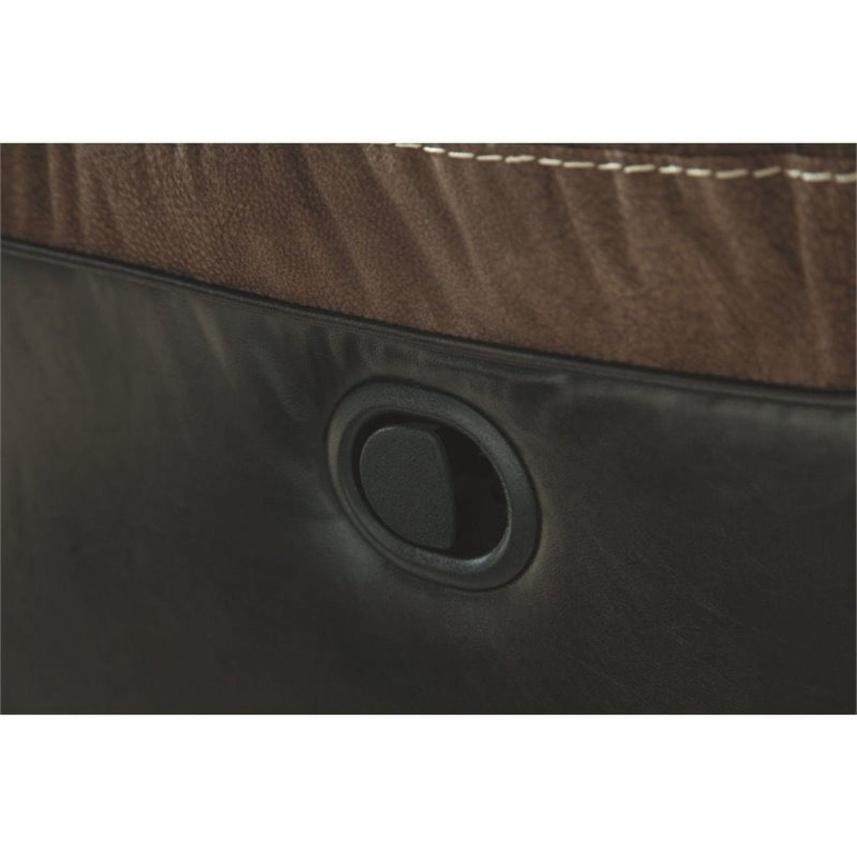 Contemporary Reclining Loveseat with Console in Chestnut P826474
