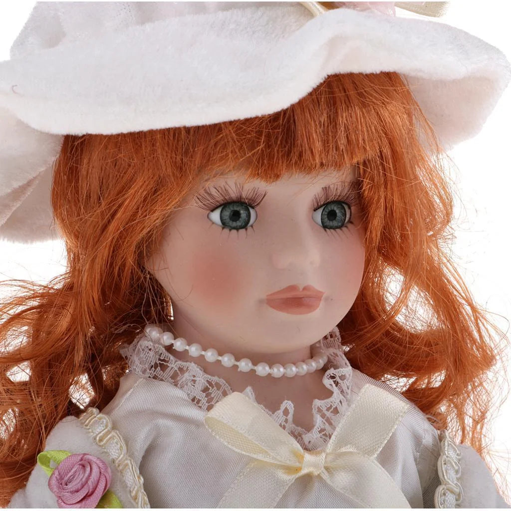 12inch Porcelain Doll with Lace Dress & Stand G607914
