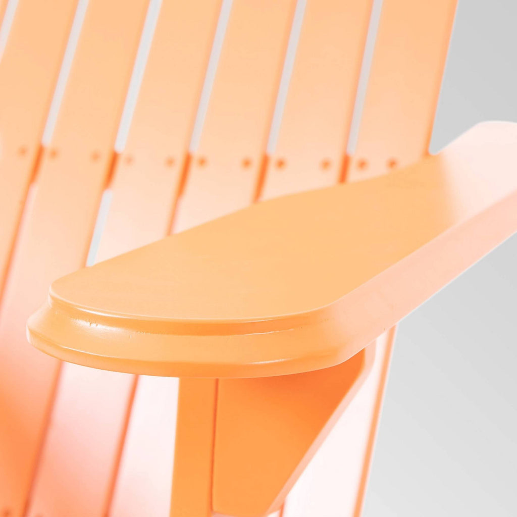4pk Acacia Wood Folding Adirondack Chairs Tangerine Y234