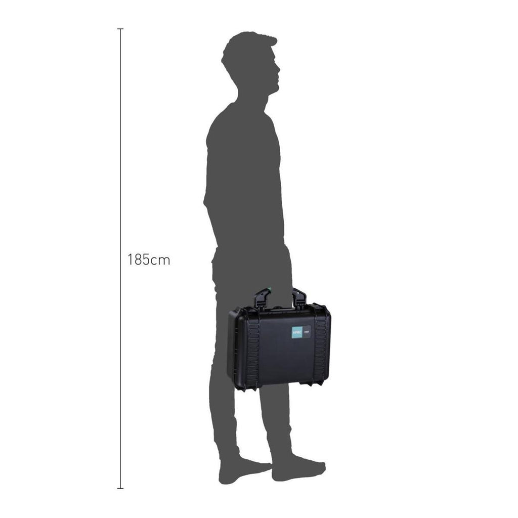 Hard Case with Foam (Black with Red Handle) J717