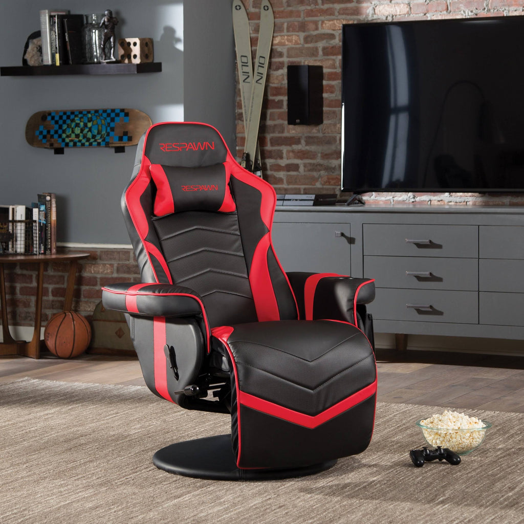 Racing Style Gaming Recliner Red M364