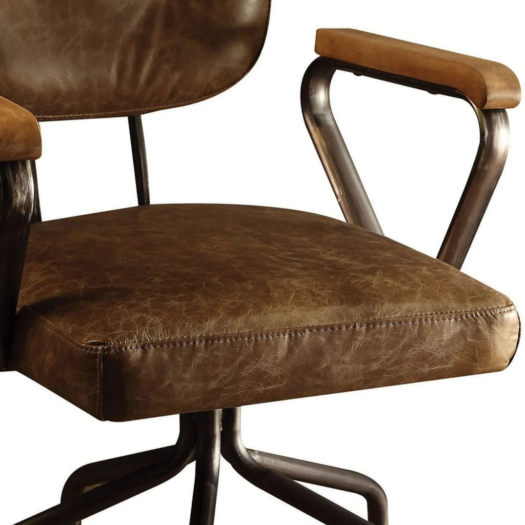 Vintage Whiskey Leather Office Chair X309