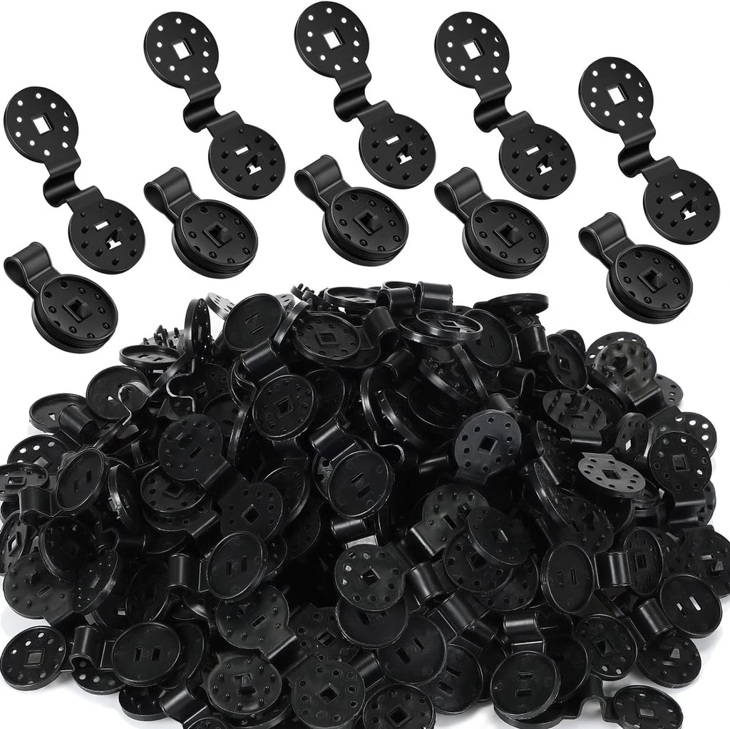 400 Pcs Black Shade Cloth Plastic Clips for Garden Greenhouse Y632