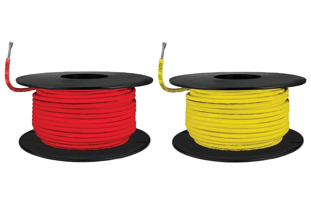 Tinned Copper Marine Wire - 2 x 100 Feet (200 Feet Total) - Yellow Y635