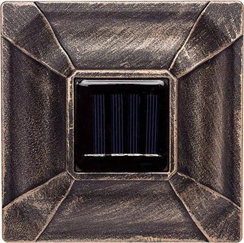 Bronze 8 Pack Solar LED Post Cap Light for 4x4 Wood Posts U725
