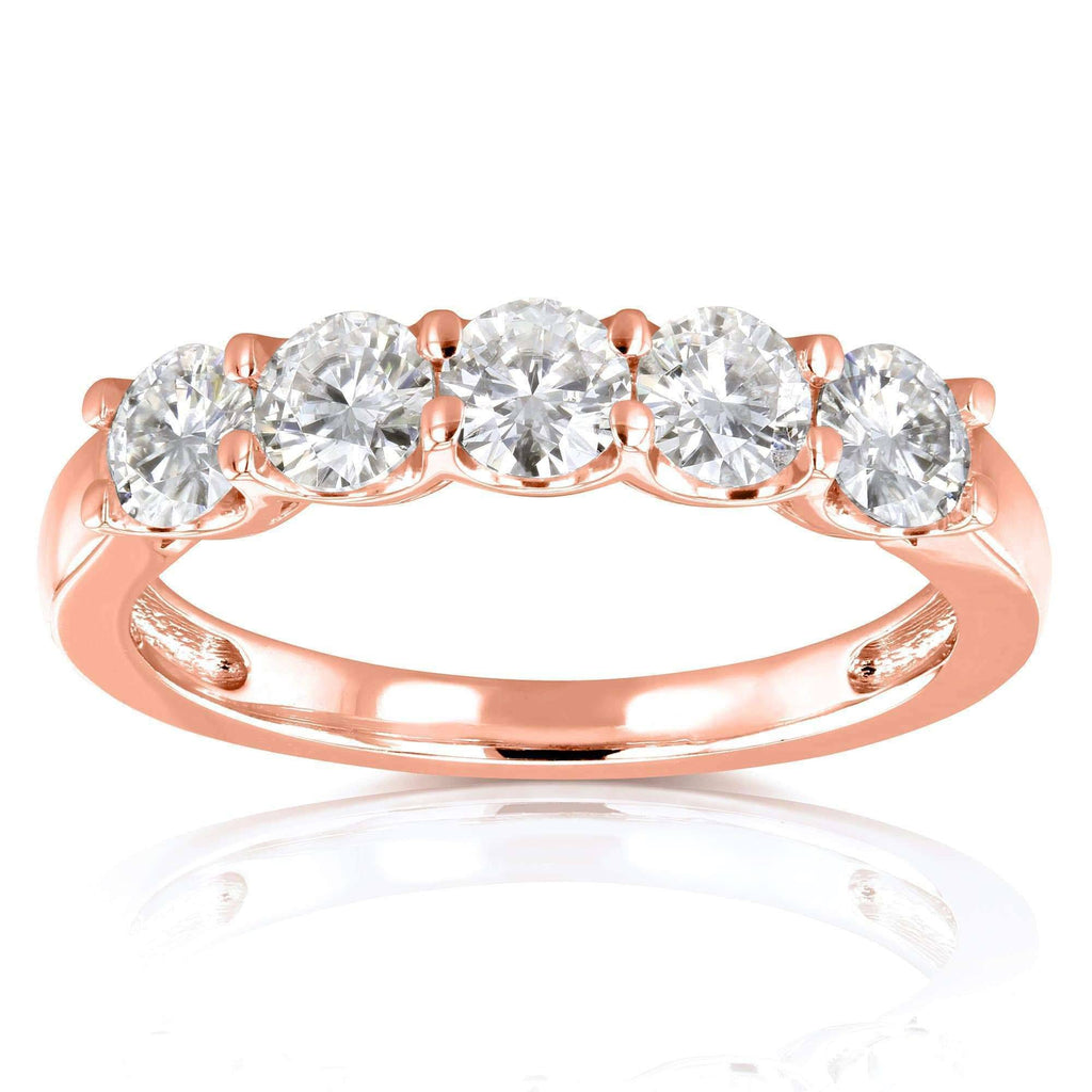 14K Yellow Gold Moissanite Bridal Wedding Band N5989